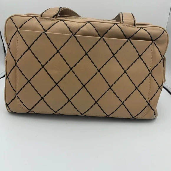 Chanel Wild Stitch Boston handbag Beige - Picture 4 of 15